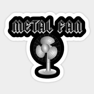 Metal Fan Sticker